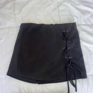 Charcoal Gray Skort